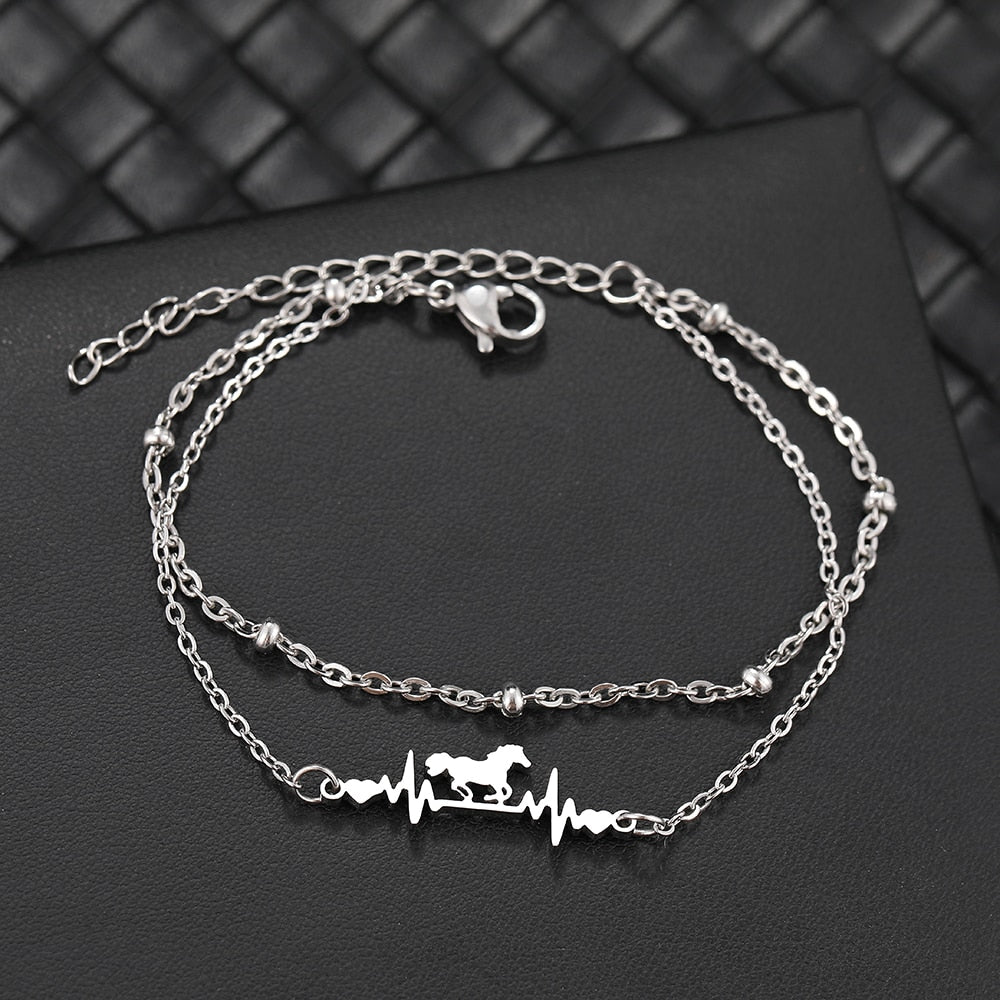 Bracelet battement de cœur cheval – Image 2