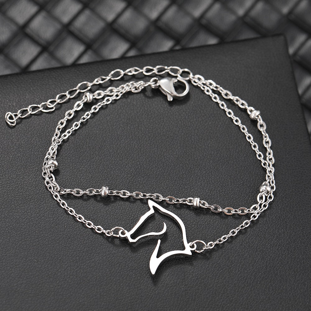 Bracelet double profil de cheval – Image 2