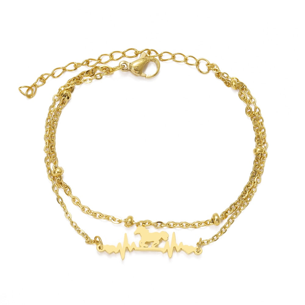 Bracelet battement de cœur cheval – Image 5