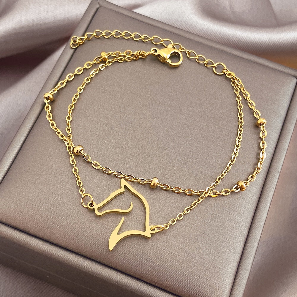 Bracelet double profil de cheval – Image 3