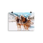 Affiche chevaux de trait