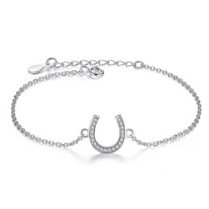 Bracelet Fer à Cheval Argent