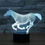 Lampe Cheval hologramme galop