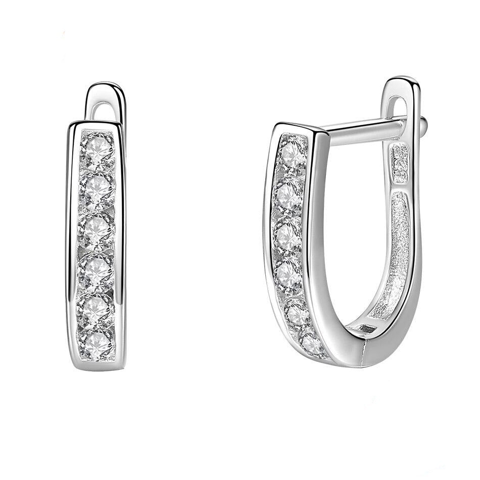 Boucles d'oreilles étrier en argent