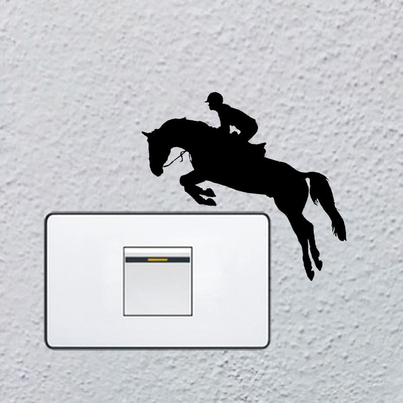 Sticker mural Cheval Saut Hippique – Image 3