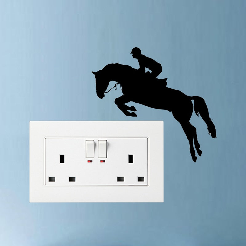 Sticker mural Cheval Saut Hippique – Image 4