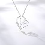 Collier Cheval Coeur Jument et son poulain