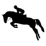 Sticker mural Cheval Saut Hippique
