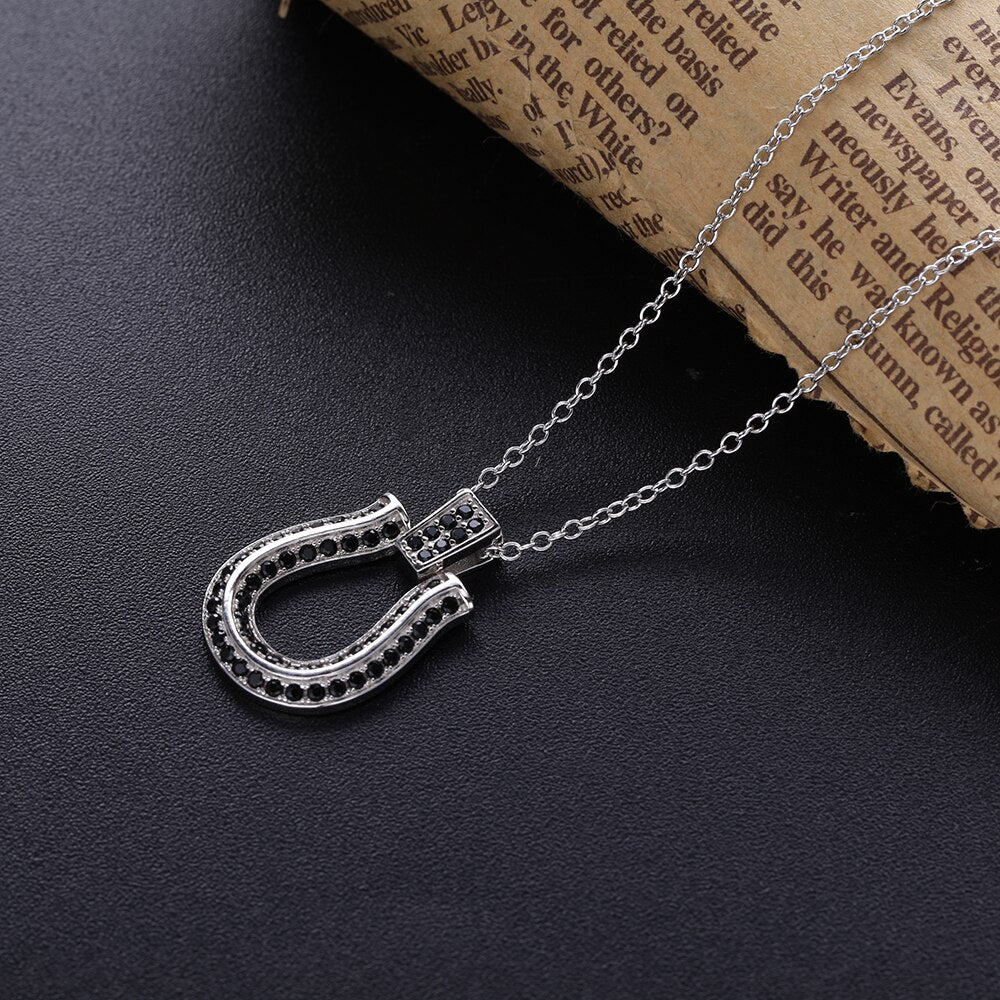 Collier Fer à Cheval étincelant Argent – Image 6