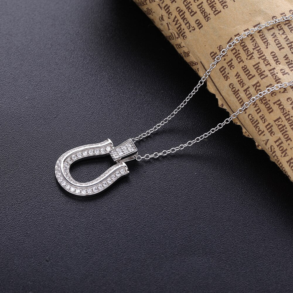 Collier Fer à Cheval étincelant Argent – Image 5