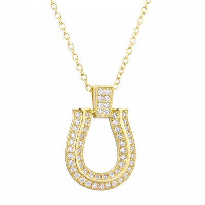 Collier Fer à Cheval étincelant Argent – Image 2