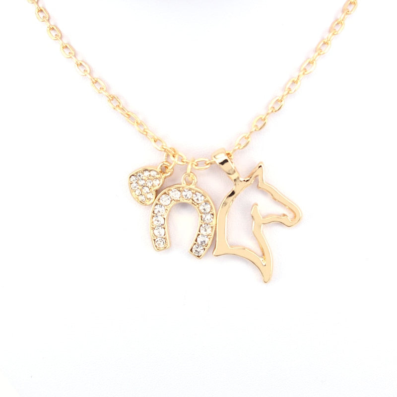 Collier Cheval Triple pendentifs – Image 3