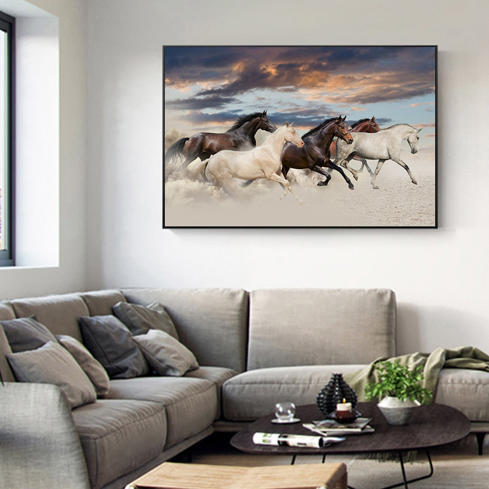 Tableau Chevaux au Galop – Image 5
