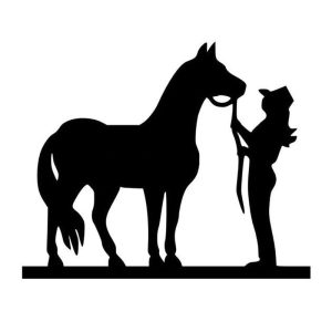 Sticker Cheval Cowgirl