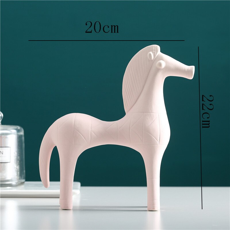 Statue Cheval abstrait coloré – Image 13