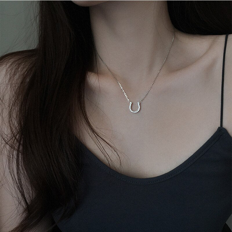 Collier clou fer à cheval en argent – Image 4