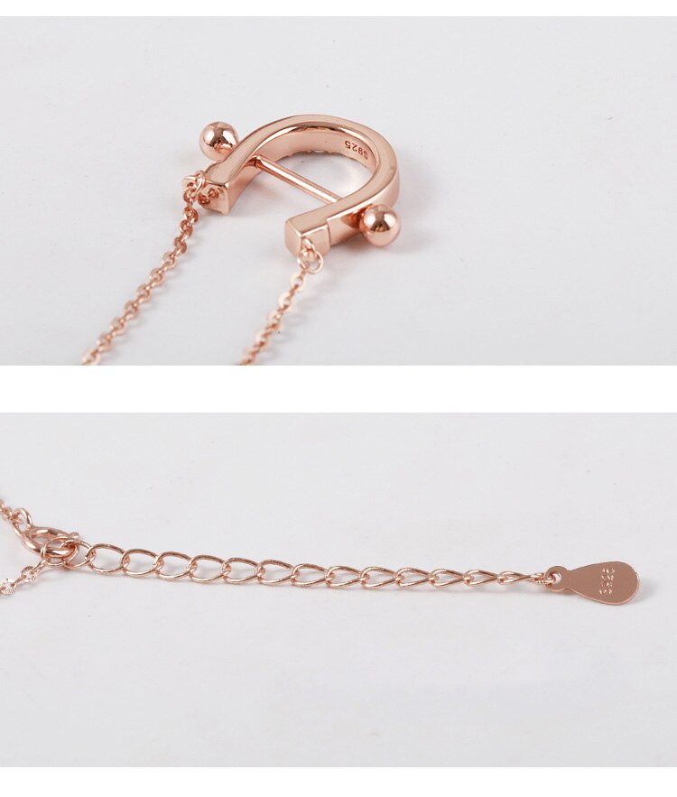 Collier clou fer à cheval en argent – Image 7