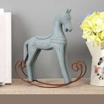 Statue Cheval Bois