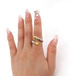 Bague Sabots de Cheval Bicolore