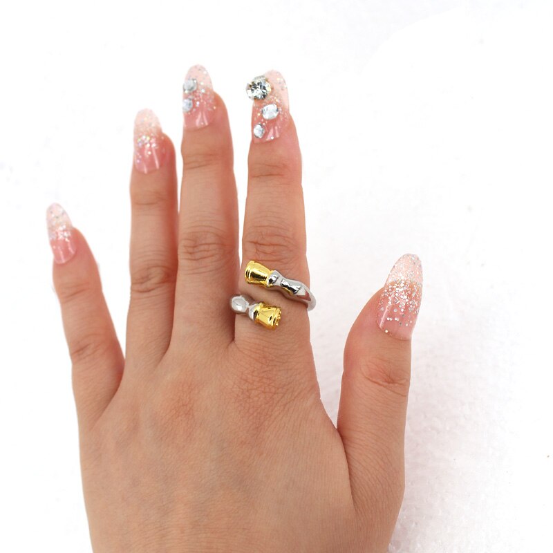 Bague Sabots de Cheval Bicolore