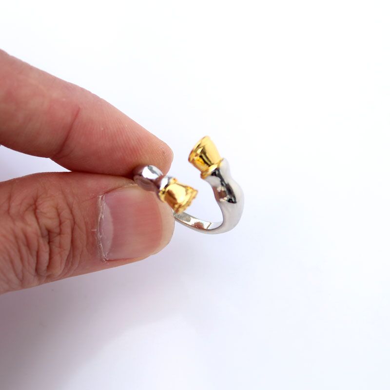 Bague Sabots de Cheval Bicolore – Image 6