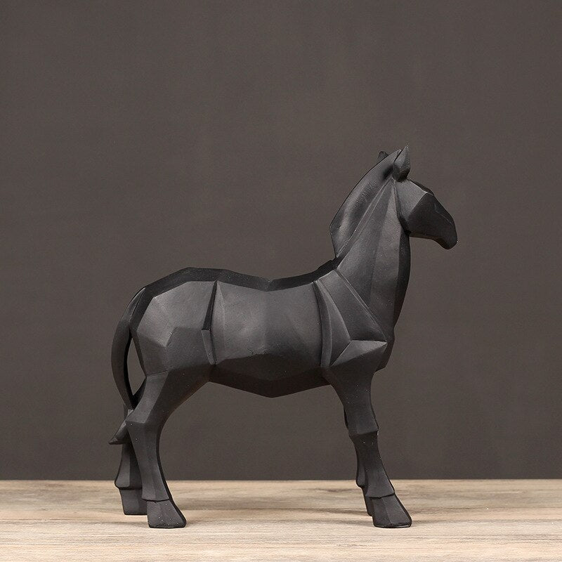 Statue Cheval Géométrie – Image 2
