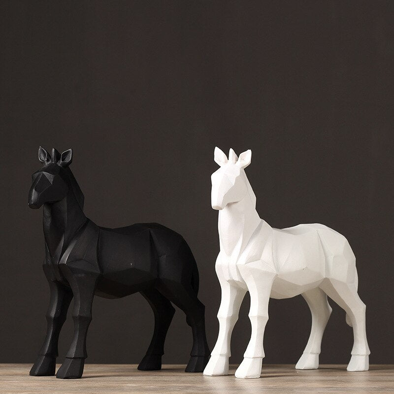 Statue Cheval Géométrie – Image 4