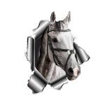 Sticker trompe l'œil Cheval